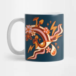 Psychedelic 70s Trippy Eye Mug